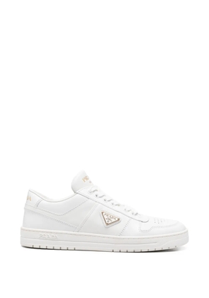 Prada Pre-Owned lace-up leather sneakers - White