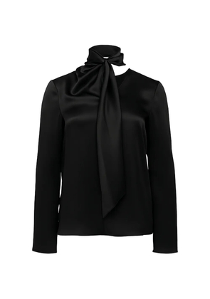 Alberta Ferretti satin blouse - Black