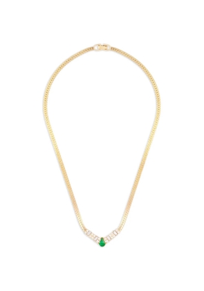 Christian Dior Pre-Owned 1980s V-detail necklace - Gold