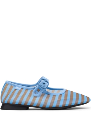 Camper Casi Myra striped buckle ballet flats - Blue