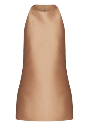 Valentino Garavani sleeveless silk-satin minidress - Neutrals