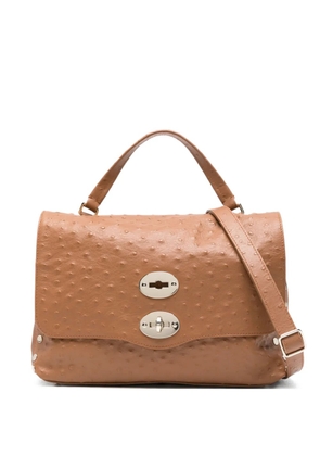 Zanellato studded top-handle tote bag - Brown