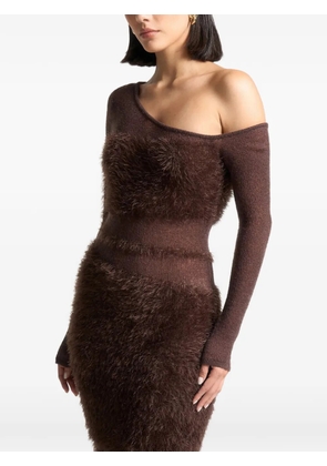 Manière De Voir knitted maxi dress - Brown