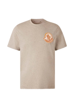 Moncler logo-patch T-shirt - Neutrals
