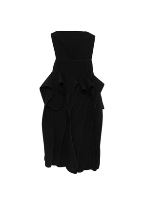Maticevski strapless ruffled midi dress - Black
