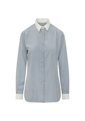 TOM FORD striped silk shirt - Blue