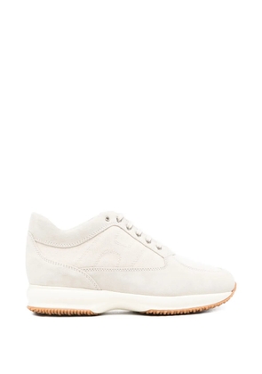 Hogan Interactive lace-up flat sneakers - Neutrals