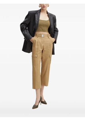 PINKO logo-jacquard top - Green