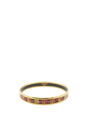 Hermès Pre-Owned 2000-2025 Narrow Emailles Enamel Bangle 62 costume bracelet - Gold