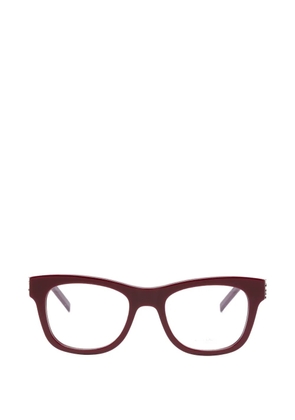 Saint Laurent Eyewear logo square-frame glasses - Red