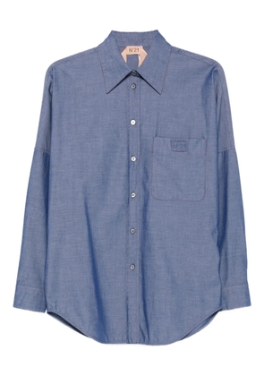 Nº21 patch-pocket shirt - Blue