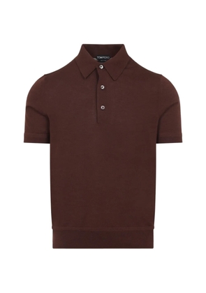 TOM FORD cashmere polo shirt - Brown
