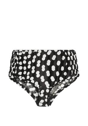 DRIES VAN NOTEN polka-dot micro shorts - Black