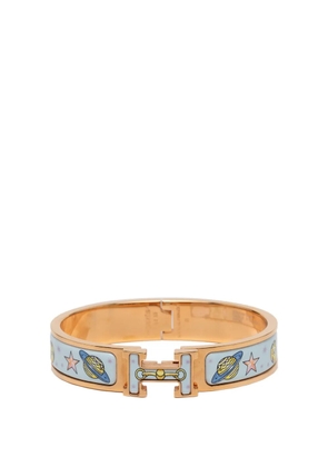 Hermès Pre-Owned 2000-2025 Narrow Enamel Chorus Stellarum Clic H Bracelet PM costume bracelet - Blue