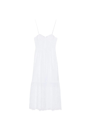 ERMANNO FIRENZE tiered midi dress - White