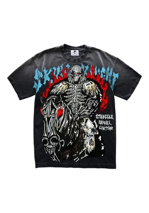 Warren Lotas sunfaded skull T-shirt - Black