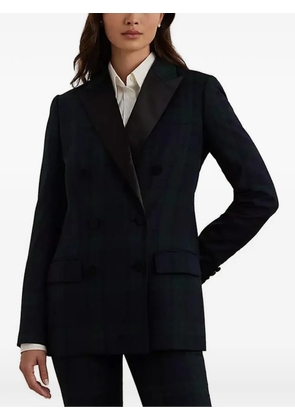 Lauren Ralph Lauren double-breasted checked blazer - Green