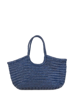 DRAGON DIFFUSION woven top handle shoulder bag - Blue