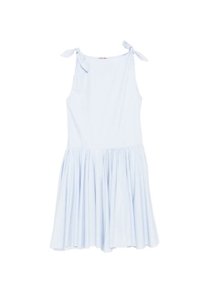 Nº21 tie strap gathered dress - Blue