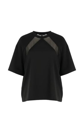 PINKO mesh-panel T-shirt - Black