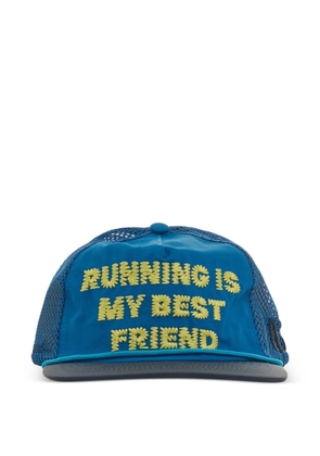 ALEX ZONO embroidered trucker hat - Blue