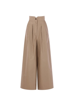 Dusan pleated wide-leg trousers - Neutrals