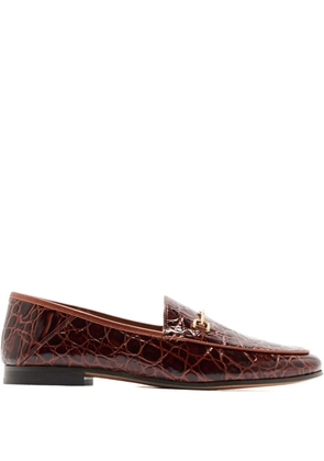 Sam Edelman croc-effect loafers - Brown