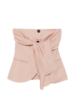 Liviana Conti button tied top - Pink