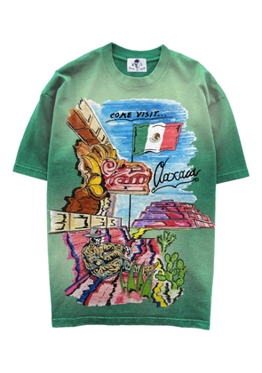 Warren Lotas sun-faded print T-shirt - Green