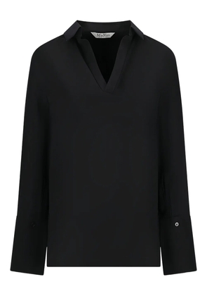 Max Mara Dover V-neck polo top - Black