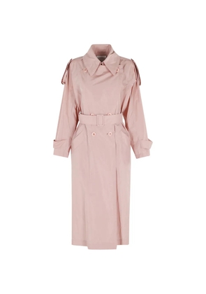 Erika Cavallini belted trench jacket - Pink