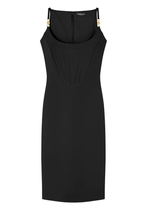 Versace Medusa-strap corset-style dress - Black