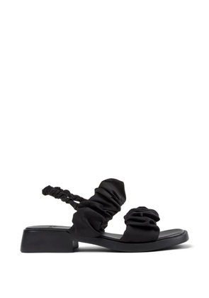 Camper Dana ruched sandals - Black