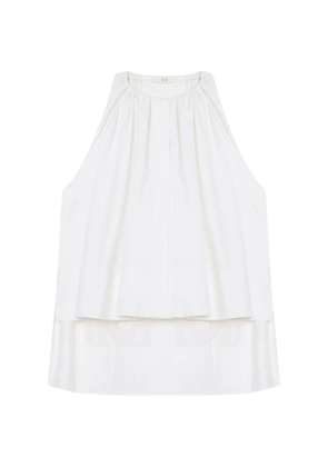 CO COLLECTION gathered shirt - White