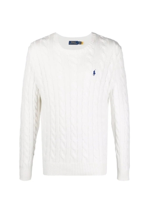 Polo Ralph Lauren cable-knit crew-neck sweater - White