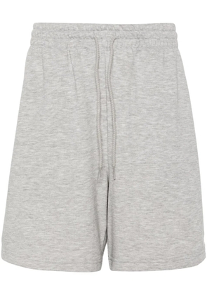 New Balance logo-embroidered mélange track shorts - Grey