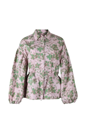 Giambattista Valli floral-pattern drawstring jacket - Pink