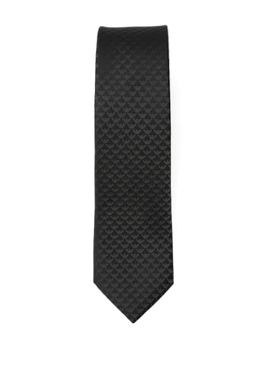 Emporio Armani patterned tie - Black
