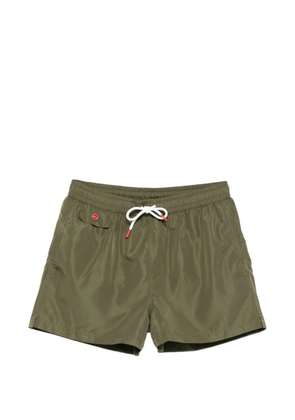 Kiton drawstring swim shorts - Green
