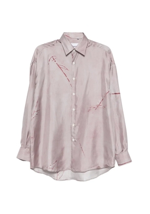 Costumein printed silk shirt - Purple