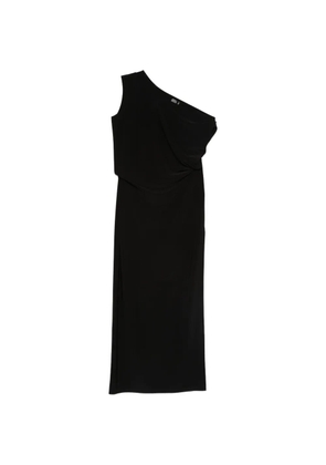 Norma Kamali one-shoulder draped maxi dress - Black