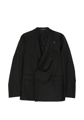 Tagliatore cotton double-breasted suit - Black