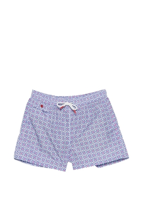 Kiton patterned swim shorts - White