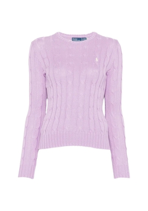Polo Ralph Lauren cable-knit crew-neck sweater - Purple