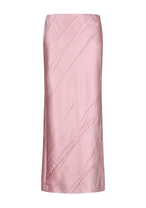 Sportmax satin maxi skirt - Pink