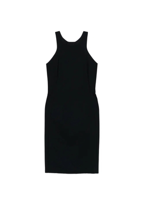 Patrizia Pepe crew-neck fitted midi dress - Black