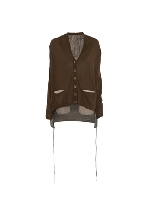 Uma Wang V-neck cardigan - Brown