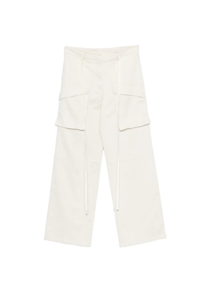 Nº21 button cargo trousers - White