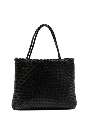 DRAGON DIFFUSION Pearl interwoven tote bag - Black