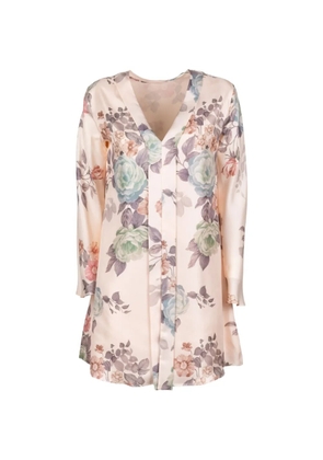 Marella floral-print mini dress - Neutrals